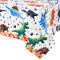 WERNNSAI Dinosaurier Tischdecke - 1PCS 137 x 274cm Dinosaurier Party-Zubehör für Kinder Jungen Dino Thema Geburtstagsfeier Dekoration Dinosaurier Bedruckte Rechteckige Plastik Tischdecke