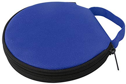 MoreChioce CD Sac de Rangement, Disque de Stockage DVD Portable Couvercle du Boîtier d'une Capacité de 20 Disques CD Support de Rangement Etanche pour Voyages Domicile Voiture,Bleu