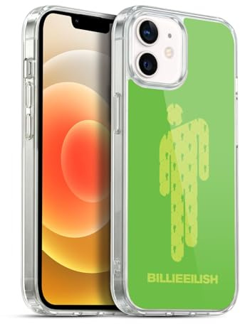 Head Case Designs Offizielle Billie Eilish Blohsh Gruen Schluessel Kunst Gelhülle [Militärischer Schutzgrad] Kompatibel Mit Apple iPhone 12 / iPhone 12 Pro Und Kompatibel Mit MagSafe