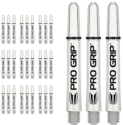 Target Darts 10 x Sätze of Weiß Pro Grip Dartschäfte Kurt - 30 Dartschäfte Insgesamt