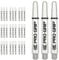 Target Darts 10 x Sätze of Weiß Pro Grip Dartschäfte Kurt - 30 Dartschäfte Insgesamt