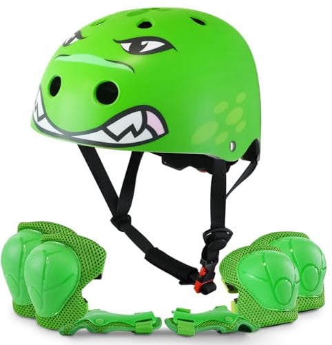 KAYMAN Kids Bike Helmet age 3 to 12, Adjustable Safety Gear for Boys and Girls, Suited to Scooter, Cycling, Skateboard & Roller Skating - Protection for Boys & Girls