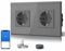 BSEED Double prise Schuko Wi-Fi intelligente, 16 A, pose encastrée, contrôle par application, compatible avec Alexa/Google Home, contrôle énergétique, programmes, minuterie, 2,4 GHz uniquement, gris