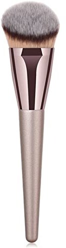 Professioneller abgewinkelter Foundation-Pinsel, Premium-Kunst, Kabuki-Make-up-Pinsel, Bronzer, Konturpinsel, Kosmetik-Applikator zum Verblenden von flüssigem Puder, BB-Creme, vegane Brochas de