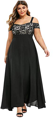 WWricotta Mini Robe ÉTé Grande Taille - Sexy Tenue Fete Femme, Dress Club Party Bodycon, Robe De CéRéMonie pour Femme Ronde