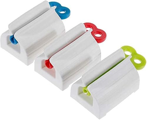 FBuying Tubenspender im 3er Set, Tubenquetscher, Zahnpastaspender, Quetscher, Spender, Drehen, Tubenschlüssel