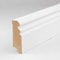 PROVISTON | Sockelleisten | Berliner Profil | 19 x 58 x 2500 mm | MDF Foliert | Weiß | Lackierfähig | Hamburger Leiste | 1 Stück