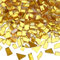 LITMIND Unregelmäßige Glasmosaikfliesen für Kunsthandwerk, Goldfarben, 266 ml, Vorteilspackung für Mosaikherstellung, Glasmosaik-Sets für Erwachsene