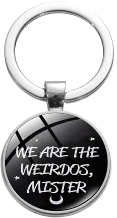 Black Punk We Are The Weirdos Schlüsselanhänger Hexe Ouija Board Umarmung Katze Glas Cabochon Versilbert Anhänger Schlüsselanhänger Ornamente, weiß, L