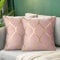 Hanrunsi Samt Kissenbezug 40x40 cm 2er Set Rosa Golden Kissenbezüge 40x40 Rosa Geometry Dekorative Sofakissenbezüge Kissenbezüge Moderne Kissenbezug für Auto Wohnzimmer