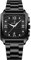 JewelryWe Armbanduhr Herren Datum Kalender 30M Wasserdicht Rechteckige Analog Quarz Uhr Edelstahl Armband Herrenuhr mit Römischen Ziffern Zifferblatt und Leuchtend Zeiger, Schwarz