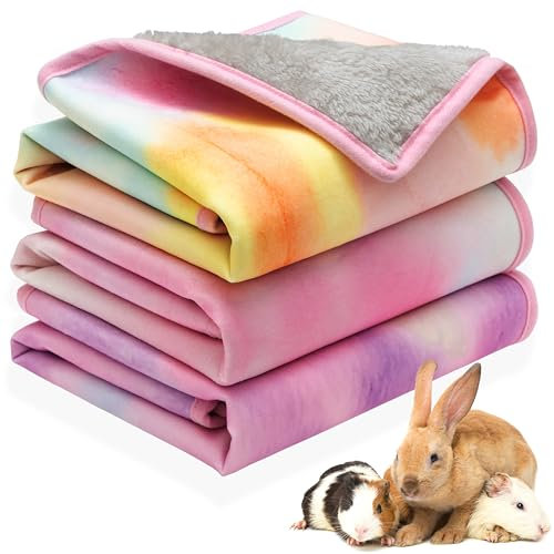 ORZECHKO Meerschweinchen-Bettwäsche – 3er-Pack, wasserdicht, für kleine Tierkäfige, Zubehör für Meerschweinchen, Ratten, Hamster, Chinchilla, Igel, Kaninchen, Frettchen, Haustierkäfig, Decken