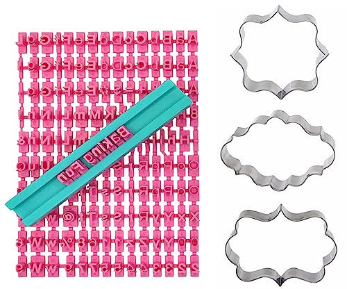 Letter Cookie Stamp Set Alphabet Stamp Biscuit Mold Cake Stamp Decorating Baking Tool Useful Cake Letter Stamp Decorating Mold for Fondant Decorating Baking