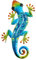 ROCKING GIFTS Wanddeko Eidechse, Gecko, Mehrfarbig, Metall, 39X19 cm, Terrassendekoration, Garten