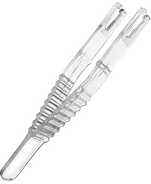 Pince à percer stérile jetable pince plastique 10 pcs Pince à usage unique Warrior Ovale Ouverte