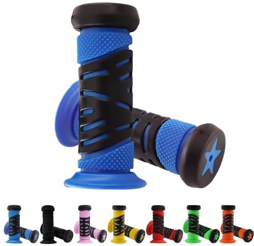 TOKSEO Paar Fahrradgriffe Kinder, Sicherheit Durch Prallschutz, Fahrradgriffe 22mm Kaliber, 95 mm Länge Gummi Lenkergriffe Fahrrad Kinder für Roller, Kinder Laufrad, Kinderfahrrad