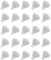 sourcing map 25pcs Shower Head Replacement Nozzles, Silicone Nozzle Sprinkler Spout Round Nib Shower Head Repair Parts Fit Hole Diameter 4mm, Light Grey