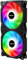 upHere PF2403+3 3-Pin Addressable RGB 240mm AIO Square Frame Fan w/MB Sync/for PC Case and Liquid Cooling