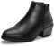 Hoefirm Bottines Femme Bottes Neige Chelsea Boots Femme Bottines Femme Talon Bottines Femme Cuir Chaussures Noir Bottines 41