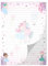 Briefpapier Briefblock Heft Notizblock für Jungen Mädchen Kinder Ballerina Einhorn lila (1 Block A4 mit 25 Blätter)