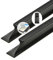 2 Stück Schrankgriffe selbstklebend Lochfreier Griff Glas-Schiebetür Aluminium Garderobe Griffe Trapezförmig abgeschrägtes Design SchubladenKnöpfe Türgriff für Kleiderschrank (1000mm,Schwarz)