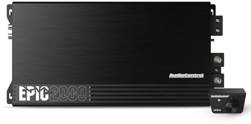 AudioControl EPIC2000 Epic Series Car Audio Subwoofer Amplifier, Class D, Epic Boost, Subsonic Filter, Low Pass Filter, ACR-E Remote Bass Button, Epicenter