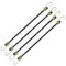FEQDWOX 4 Pièces Tendeur Robuste pour Bagages, Extra Fort, Cordon Élastique Universel avec Crochets, Sangle Elastique avec Crochet, Tendeur Vélo