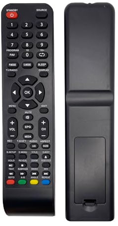 IOOIQQ Mando a distancia RCT053A para AKAI NEVIR TQL28R4, NVR-7409-32HD-N.NVR-7601-55-4KN POLAROID TQL28R4PR003.112.TQL3232R4PR009.133 NVR-7409-24409-243. HD-N.TQ. Televisor LCD