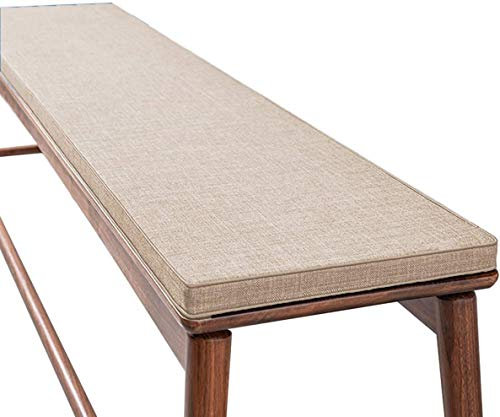 Wasserabweisendes Kissen für Gartenbank, weich, 2- und 3-Sitzer, Outdoor-Sitzkissen für Terrassenmöbel, Schaukel, bequeme Matratzenauflage (150 x 35 cm, Khaki)