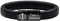 Oneress Typ-1-Diabetes Armband, Anpassbarer Edelstahlverschluss ID-Armband, Ideal Für Fitness & Notfallwarnungen YA5551-Schwarz Typ 1 Diabetes