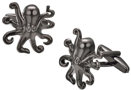 Asienice Black Octopus Cufflinks For Men Cool Cufflinks For Men Unique