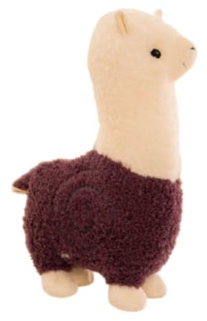 AQCQDQ Alpaka Kuscheltier, Süße Weiche Alpaka Stofftier Plüschtier, Lama Kissen Geschenk für Kinder Mädchen Jungen (55 cm,Lila)
