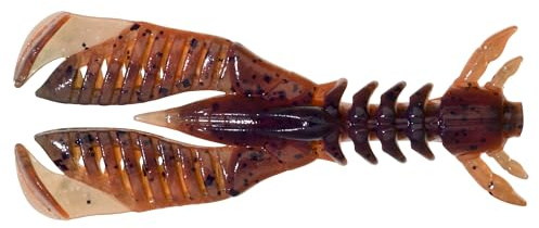 Illex Bleeker Slit Claw 2.2 Gummikrebs 5,6cm - Vielseitiger Barsch- & Döbel-Köder, Finesse Gummiköder mit Paddle-Enden, natürliche Farben, Light Texas, Ned Rig, Angelzubehör