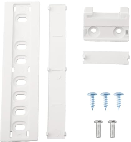 Gaomumu Built-in Fridge Door Slider, Universal Fridge Door Fixing Kit, 1Set | White plastic, refrigerator slide rail, replacement repair part, easy installation, for freezer and cabinet door fixing