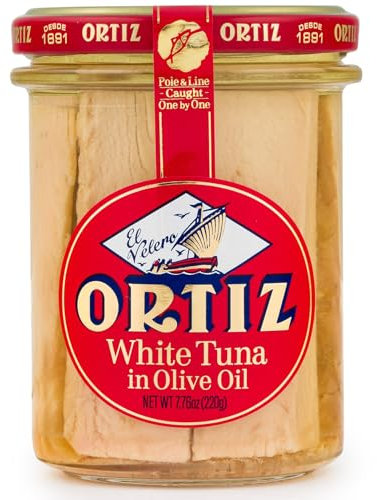 Conservas Ortiz Bonito del Norte Weißer Thunfisch in Olivenöl, 1er Pack (1 x 220 g)
