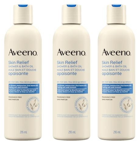 Aveeno Skin Relief Shower & Bath Oil - 10 oz - 3 pk