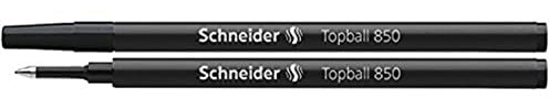 Schneider Topball 850 Tintenrollerminen, 0,5 mm, Schwarz, 2 Stück