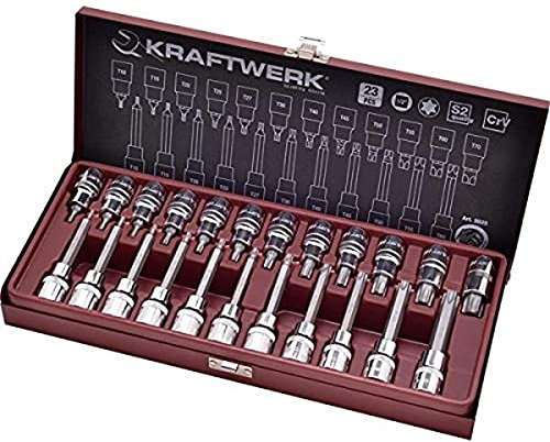 Kraftwerk 2025 23-teilig TX-Bit-Stecknuss-Satz