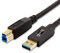 Amazon Basics 3.0 USB Type A Stecker - USB Type B Stecker Kabel, 183 cm, Schwarz