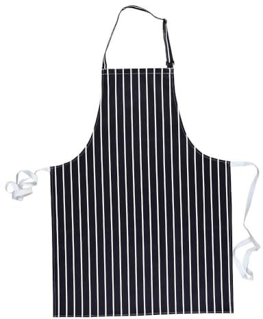 Portwest S839 Butchers Apron Heavy Duty Kingsmill Twill Machine Washable | Navy/White, One Size, 100% Cotton Fabric, Professional Kitchen, Adjustable Straps, Food Industry, Hospitality