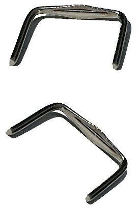 Christoph Palme Leuchten 100x Kristall Verbinder 11mm Chrom - Prismen Clips - Kristall Klammer - Bastelbedarf - Verbinder für Kristalle