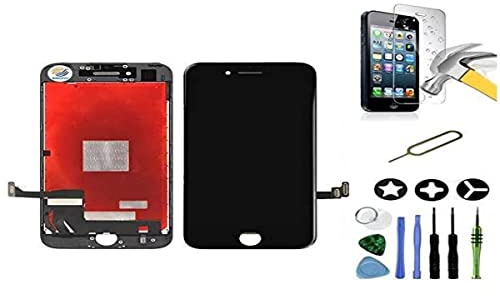 Mobilevie Ecran Replacement Compatible avec iPhone 8 Plus Noir : Écran LCD Tactile de Haute Qualité sur châssis