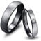 NUNCAD Paar Ringe Eheringe Wolfram Ring mit weiß Zirkonia für Damen Größe 49.3 (15.7)