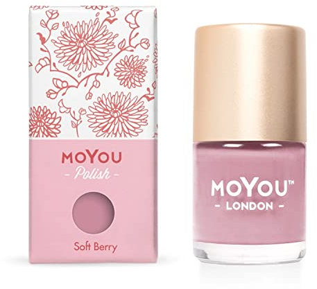 MoYou-London Premium Stamping Nail Polish, 9ml - Soft Berry