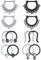 Incaton 1.2mm Septum Piercing 16G Edelstahl Septum Piercing Set 12 Stk Septum Clicker Segmentring Clicker Piercing Schmuck 8/10mm