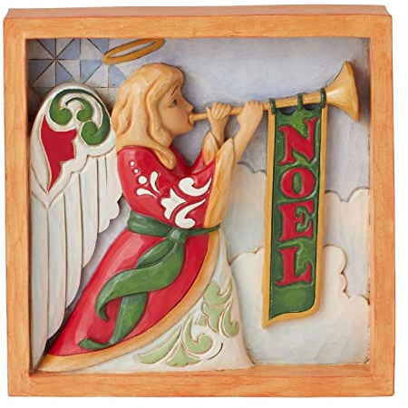 Enesco Jim Shore Heartwood Creek Angelo con tromba