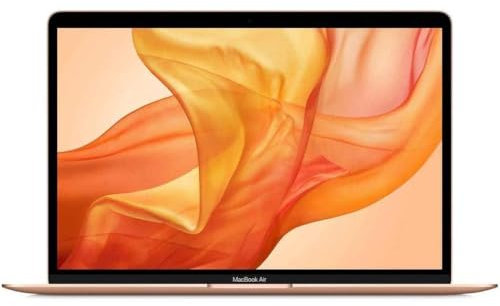 Apple MacBook Air 2019 mit Intel Core i5 (13 Zoll, 16 GB RAM, 256 GB SSD-Speicher) (QWERTY Englisch), Gold (Generalüberholt)