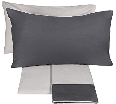 DIALOGO Bettwäsche-Set für französisches Bett Birke + Blei