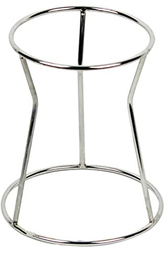 Tofficu Stainless Steel Funnel Stand - Batter Separator Accessory for Kitchen - Helps Save Energy and Keep Desktop Clean - Includes Removable Funnel Shelf - Silver