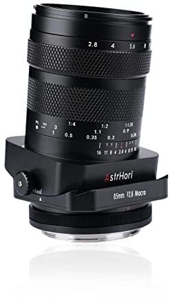 AstrHori 85mm F2.8 Macro & Tilt & Medium Telephoto 3-in-1 Manual Full Frame Insect Jewel Portrait Lens for Leica/Panasonic/Sigma L Mount Series Mirrorless Cameras FP,S5,S1,S1R,S1H,SL,TL,TL2,etc(Black)